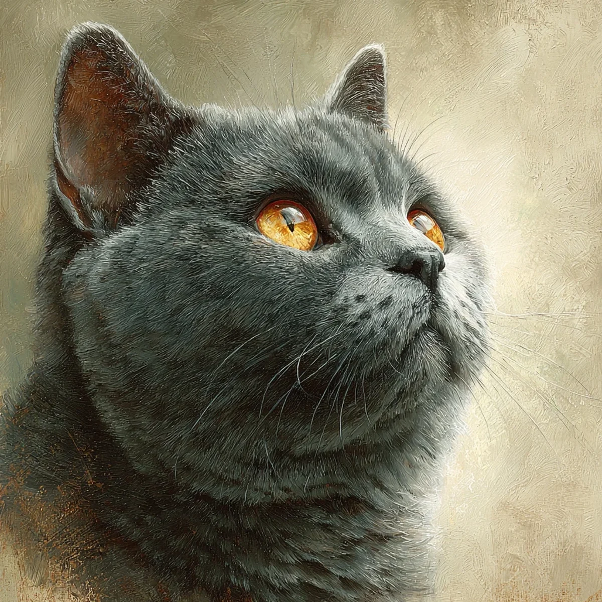 Memorial portrait of a cat